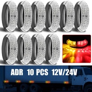 10pcs LED Side Marker Tail Light LED 12V 24V Clearance Lamp Amber lights Warning Lamp For Truck Trailer Lorry Van Carava