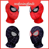Authentic Spiderman Cosplay Costume Accessory Miles Morales Iron Headgear Spiderman Black