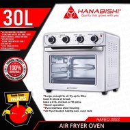 HANABISHI Air Fryer Oven 30L with Rotisserie Function HAFEO-30SS -TFM