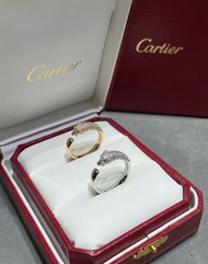 Cartier outlet ring豹頭鑽石戒指  情侶對戒