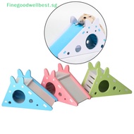 FBSG Hamster Hideout Cute Exercise Toy  Hamster House with Ladder Slide HOT