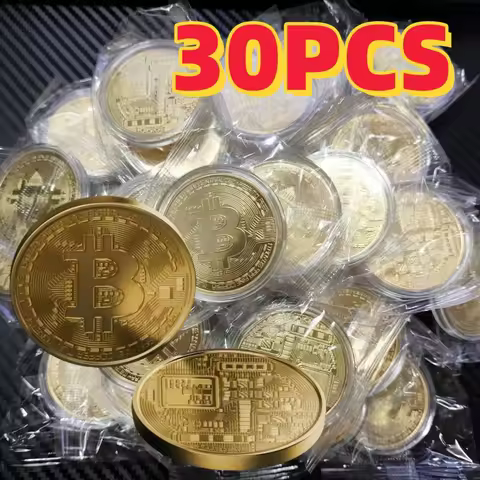 Decorative Coins Great Collectibles Art Gold Plated Bitcoin Coin Metal Coin Crafts Business Gifts Ph