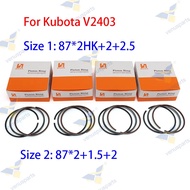 V2403 Piston Ring 87*2HK+2+2.5mm & 87*2+1.5+2mm For Kubota 4-Cylinder STD 87mm