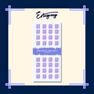 Estesyonaryo Reading List Journal Planner Tracker Sticker