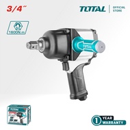 TOTAL Tools Air Impact Wrench with Twin Hammer Mechanism (1600Nm / 3/4") TAT40342