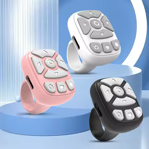 Blutooth Remote Control Scrolling Ring Finger for Tiktok Remote Mobile Phone Video Remote Control Se
