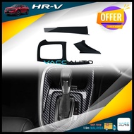 Honda HRV 2022 2024 Interior Decoration Center Console Gear Panel Cover Carbon For HRV 2nd Gen Vacc 