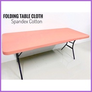 ● ♨ ◪ FOLDING TABLE CLOTH 4FT & 6FT LIFETIME TABLE CLOTH SPANDEX TABLE CLOTH