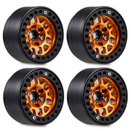 [COD][จัดส่งฟรี]4PCS 1.9 Metal Beadlock Wheel Hub Rim for 1/10 RC Crawler Axial SCX10 90046 AXI03007
