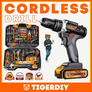 Cordless Drill 🔥 188Vf Cordless Impact Drill Cordless Drill Driver Kit Hand Drill 2 Speed Screwdriver 12V/18V/36V