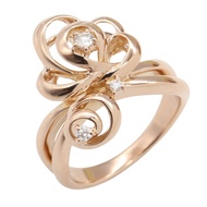 【二手】TASAKI 鑽石戒指，10.5號，K18PG（粉金），女士款，二手