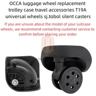 2pcs OCCA T19A Luggage Wheel Replacement | Silent Universal Caster for Trolley Case