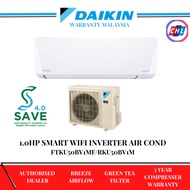 Daikin (5STAR)R32 GIN ION FTKU50B/RKU50B (2hp) Inverter Air Cond SMART WIFI