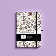 A5ดอกไม้ Bullet Dotted Journal 160GSM ยางยืดกระดาษหนาฝาแข็งโน้ตบุ๊คตาราง Bujo Dot