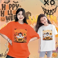 T-shirt Halloween Halloween 2025 Happy Halloween dicetak dengan labu corak hantu T-shirt Halloween 2