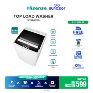 [FREE Installation] Hisense Top Load Washer Washing Machine 立式洗衣机 (8.0kg) Light Grey - WTAR8011G