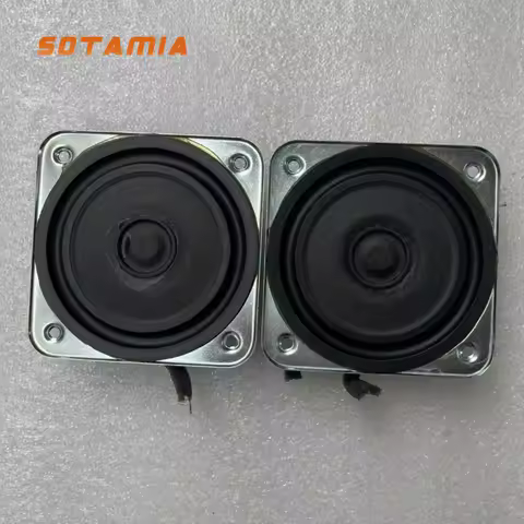 SOTAMIA 2Pcs 3 inch mini full range loudspeaker 8 ohm 12W ultra thin iron frame concave side audio s