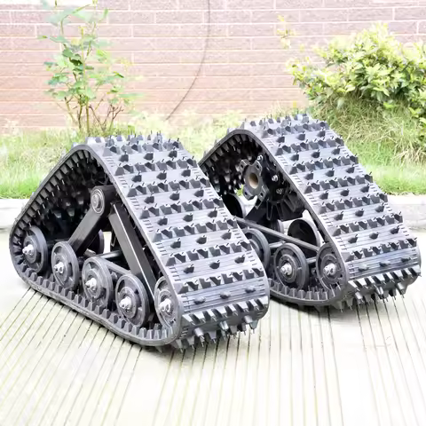 L size 1 Pair ATV Quad Snow Tracks UTV Buggy Quad Rear wheel Tire Sand Snowmobile Track Assembly Fit