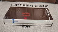 LSE SINGLE PHASE / THREE PHASE INDOOR KWH METER BOARD COMPLETE WITH 3MM FIBRE PLATE