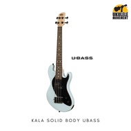 Kala Solid Body 4-String Powder Blue Fretted Ukulele BASS (UBASS-SB-LB-FS)