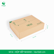 M14 - 16x10x5 cm - 50 hộp carton đóng hàng xếp nhanh - Hộp gói hàng thùng carton | Magix Packaging