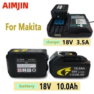 18V Battery 10Ah For Makita BL1830B BL1850B BL1850 BL1840 BL1860 BL1815 Replacement Lithium Battery