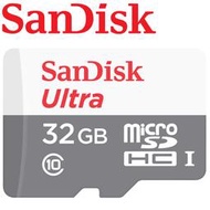 【公司貨】 SanDisk 32GB 32G 100MB/s Ultra microSDHC TF UHS-I 記憶卡 