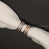 Multi functional crystal silk scarf button ring, versatile corner button, women's accessories    M40