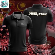 Baju kkM2024 t shirt microfiber tshirt collar Hospital T-Shirt Jersey Kesihat@n