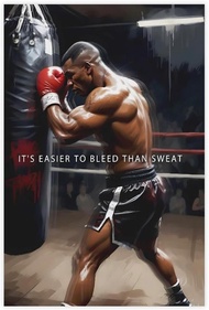 Đẹp truyền cảm hứng Mike Tyson boxing Quote gh25 treo tường bằng vải bố in nghệ thuật Poster cho phò