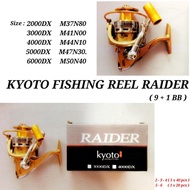 KYOTO RAIDER 2000DX, 3000DX, 4000DX, 5000DX, 6000DX  REEL - COLOUR GOLD