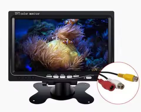 7 Inch TFT Monitor AV Video Input For Rearview Camera CCTV Monitor Screen