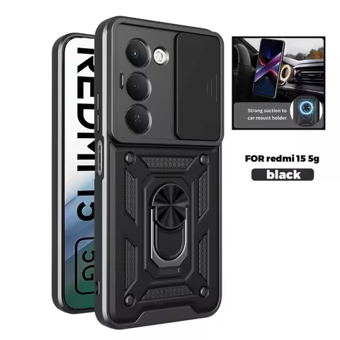 For Remi15C A5 171mm（Globa）Armored Protective Shell With Magnetic Ring For Redmi 15 13 14C 13C A3Pro