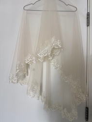 婚紗頭紗 蕾絲花邊
