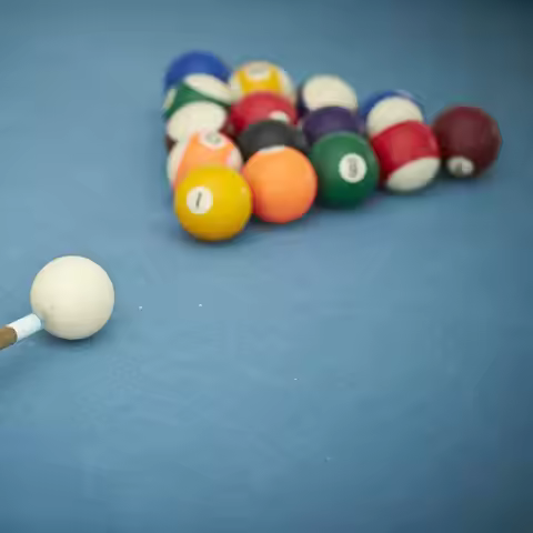 16x Resin Billiard Balls Durable 5.7cm/2.3inch Table Accessory Billiards Pool Ball Set for Party Sup