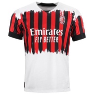 XY 2021-2022 AC Milan Away Football Jersey Tomori Bennacer Ibrahimovic Tonali Tshirt Tops Soccer Jersey Unisex YX