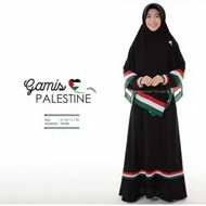 Ready Alya Setbaju Gamis Syari+Khimar Palestina Modern