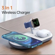 Mcdodo - 3in1磁吸無線/ 充電支架/ iPhone/ Apple/ MagSafe/ 15W/ 快充/ AirPods/ iWatch/ ipod/ 無線充電/ 轉接器/ Type C t