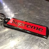 Supreme Metal Tag Keychain BOX LOGO 鑰匙圈 金屬紅鐵牌