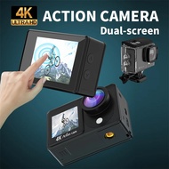 New Action Camera 4K 60FPS 2.0 Touch LCD EIS Dual Screen Wi-Fi 170D Waterproof Remote Control 4X Zoom Go Sports Pro Cam