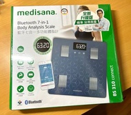 全新轉賣］medisana 藍牙七合一多功能體脂計 BS310 connect 藍色