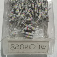 R 820K 1W Resistor 820K Ohm 820 Kilo Ohm 1 Watt