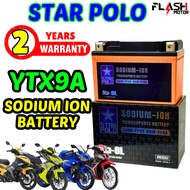 YTX9A SODIUM ION Battery STAR POLO Bateri Motor Batteri TLR 200 VTS200 ELEGAN KTM RC125 PULSAR NS200