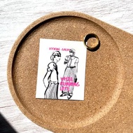 手繪紙磁鐵貼-Running Late 冰箱貼 迷你海報