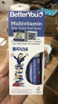 Bộ Sản Phẩm Dạng Xịt Better You Daily Oral Spray Uk (15ml/25ml) Bổ Sung Vitamin D Sắt D3K2 Vitamin T