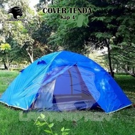 cover tenda waterproof tenda 4-5 orang/ cover pelindung tenda
