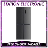 SHARP SJ-IF50PM-DS Kulkas Side By Side 4 Pintu Inverter 472L