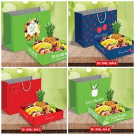 Paper_Tray_Bag for Flowers and Fruits, 1kg, 3kg, 5kg Fruits