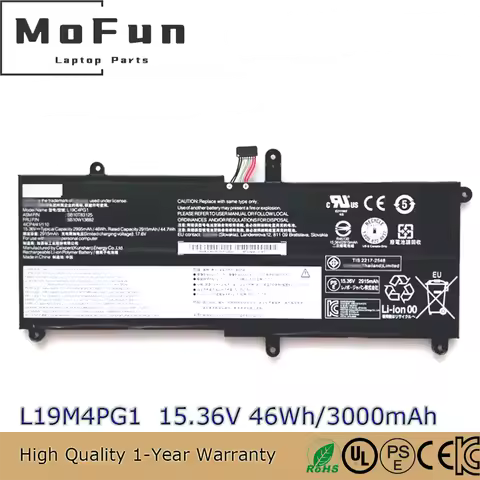 Original L19M4PG1 15.36V 46Wh Laptop Battery for Lenovo ThinkPad 11e Yoga 6th Gen 20SE 20SF SB10T831