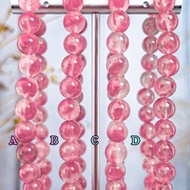 【櫻花雨玉化薔薇輝石】透料冰飄花玉化 水晶手鍊